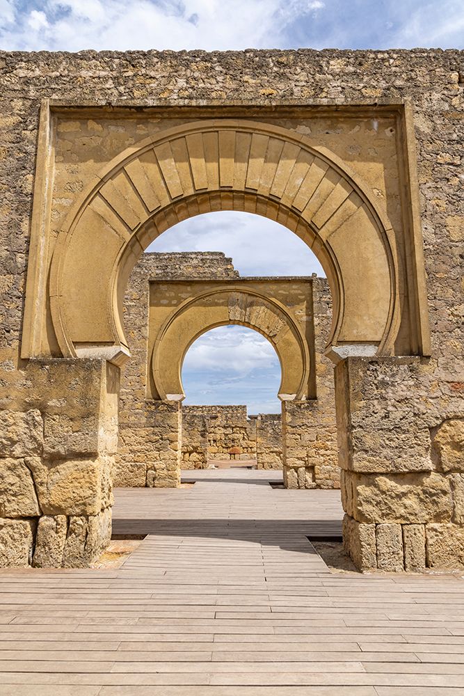 Cordoba, Andalusia, Spain. Ruins at Medina Azahara, a Moorish fortified palace outside of Cordoba. art print by Emily M. Wilson for $57.95 CAD