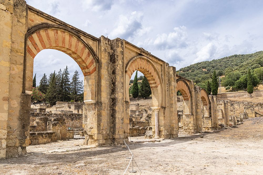 Cordoba, Andalusia, Spain. Ruins at Medina Azahara, a Moorish fortified palace outside of Cordoba. art print by Emily M. Wilson for $57.95 CAD