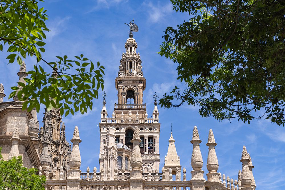 Casco Antiguo, Seville, Andalusia, Spain. Bell tower of the Seville Cathedral. art print by Emily M. Wilson for $57.95 CAD