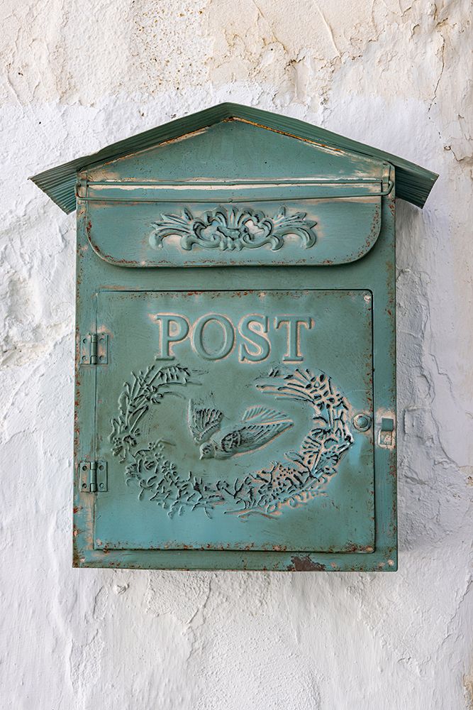 Arcos de la Frontera, Seville Province, Andalusia, Spain. An old green letter box. art print by Emily M. Wilson for $57.95 CAD