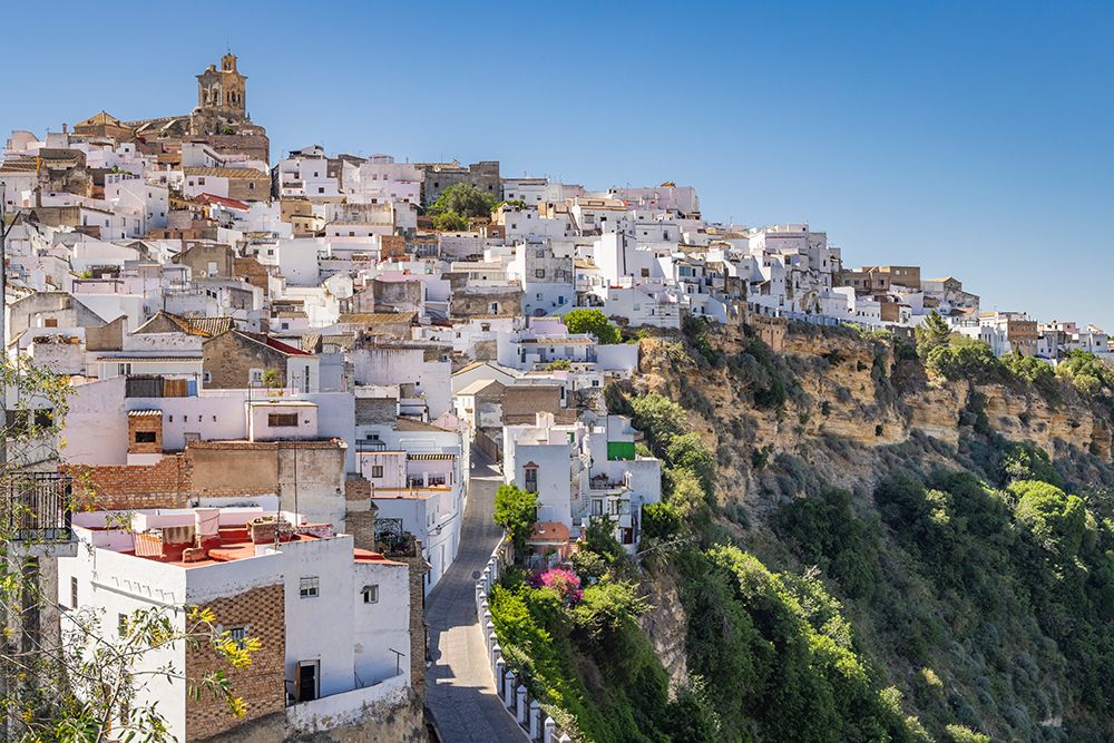Arcos de la Frontera, Seville Province, Andalusia, Spain. The village of Arcos de la Frontera. art print by Emily M. Wilson for $57.95 CAD