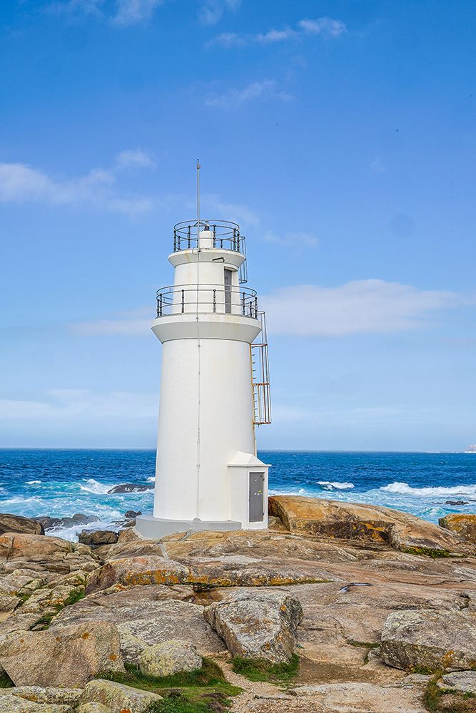 Spain-Galicia Muxia seashore and lighthouse art print by Hollice Looney for $57.95 CAD