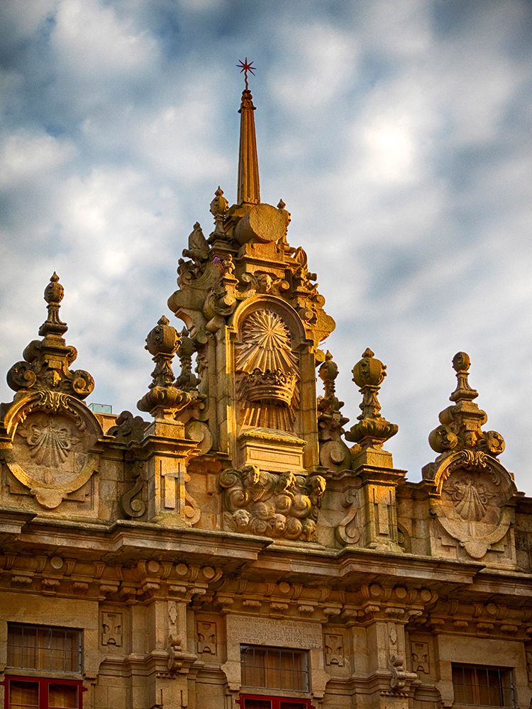 The baroque facade of the Casa del Cabildo-built in 1758 and located in the Plaza de las Platerias art print by Julie Eggers for $57.95 CAD