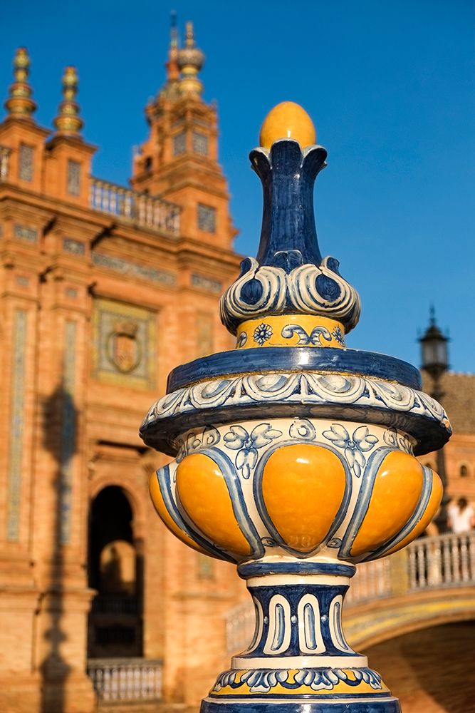 Seville-Spain. Plaza de Espana. It was built in 1928 for the Ibero-American Exposition of 1929 art print by Julien McRoberts for $57.95 CAD
