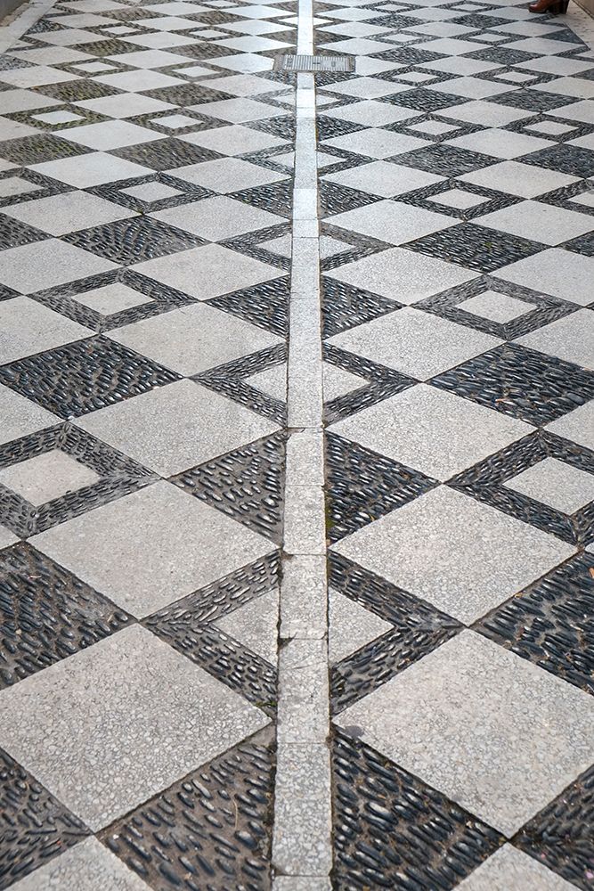 Rhonda, Spain. Patterned sidewalk. art print by Julien McRoberts for $57.95 CAD