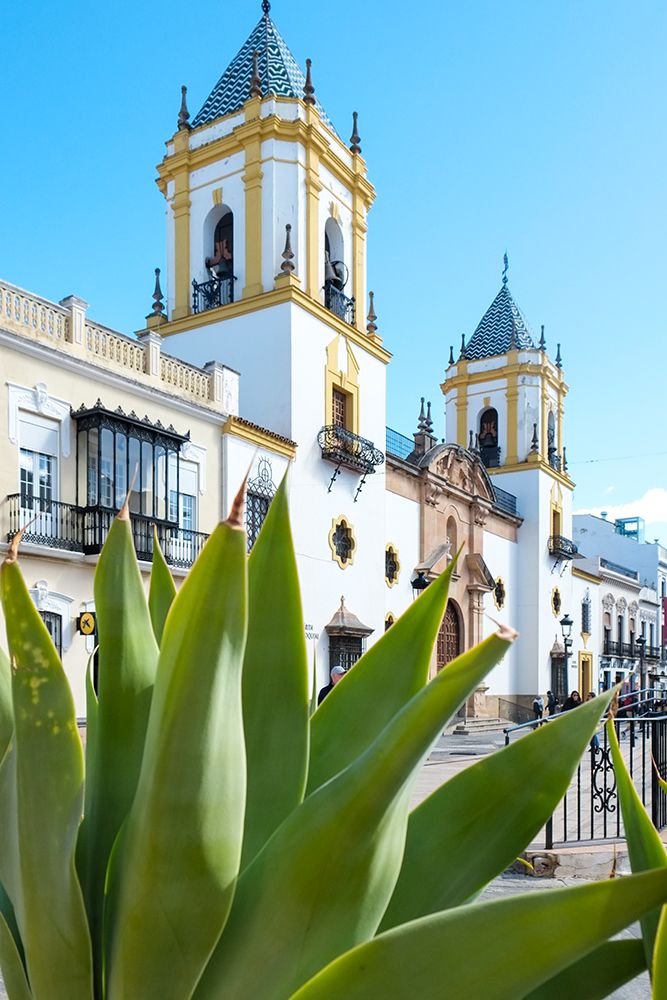 Rhonda, Spain. Beautiful old white church in town center. art print by Julien McRoberts for $57.95 CAD
