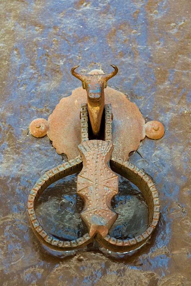 Rhonda, Spain. Bull door knocker art print by Julien McRoberts for $57.95 CAD