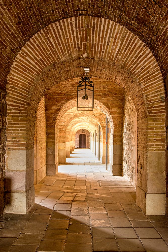 Montjuic Castle old military fortress on Montjuic Mountain overlooking the city, Barcelona, Spain. art print by Michael DeFreitas for $57.95 CAD