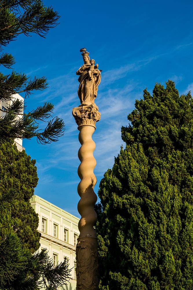 Monument pillar in Canalejas Park, Old Town, Cadiz, Spain. art print by Michael DeFreitas for $57.95 CAD
