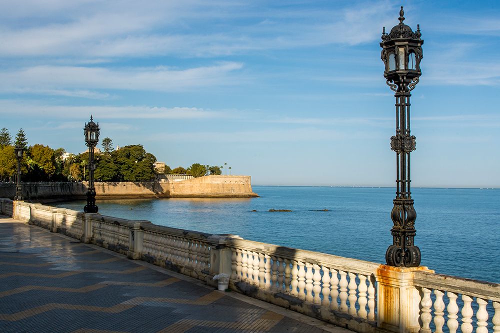 La Candelaria Bastion and Parque Genoves, Cadiz, Spain. art print by Michael DeFreitas for $57.95 CAD