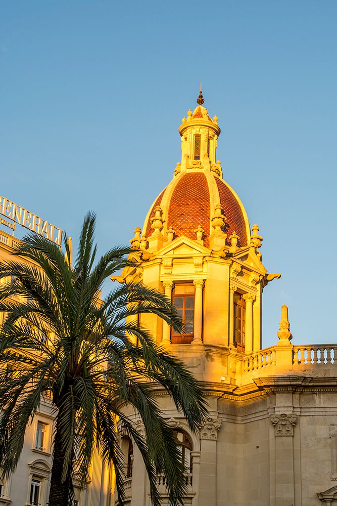 Valencia Town Hall cupola or dome, Plaza del Ayuntamiento, Valencia, Spain. art print by Michael DeFreitas for $57.95 CAD