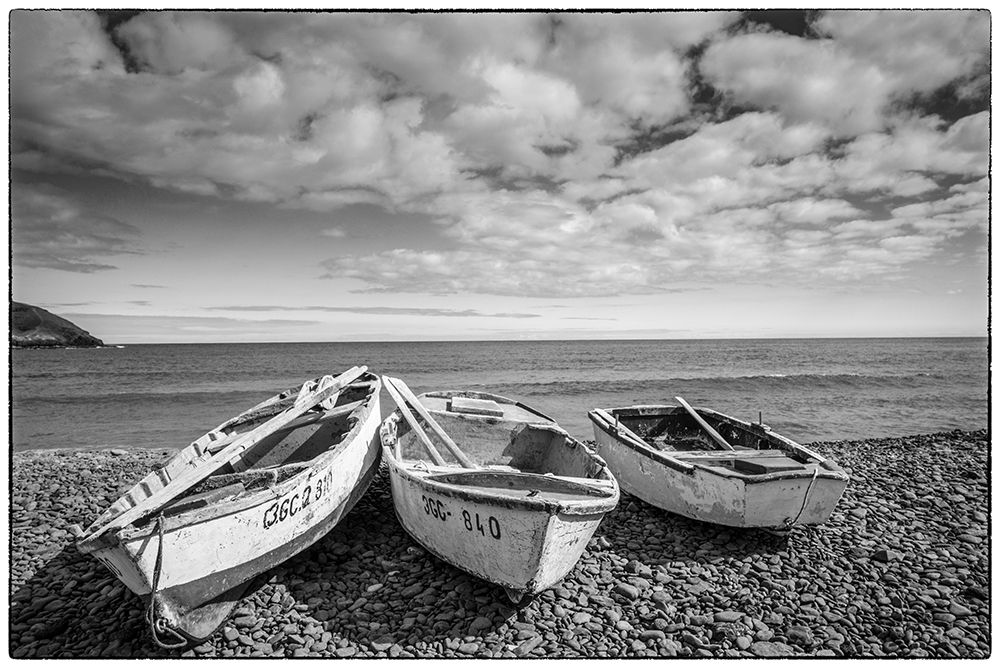 Spain-Canary Islands-Fuerteventura Island-Pozo Negro-fishing boats art print by Walter Bibikow for $57.95 CAD