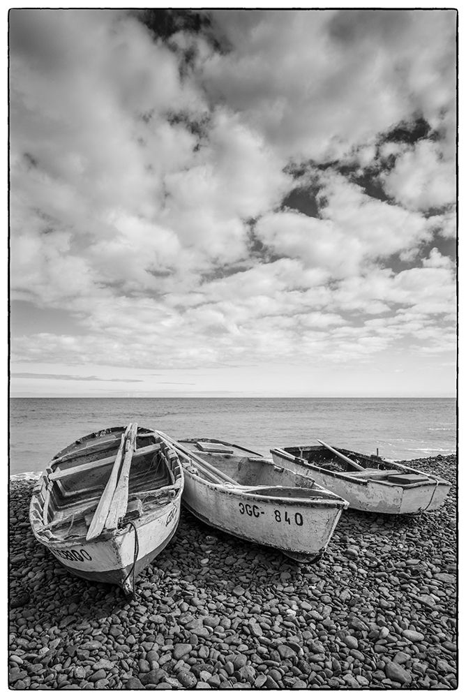 Spain-Canary Islands-Fuerteventura Island-Pozo Negro-fishing boats art print by Walter Bibikow for $57.95 CAD