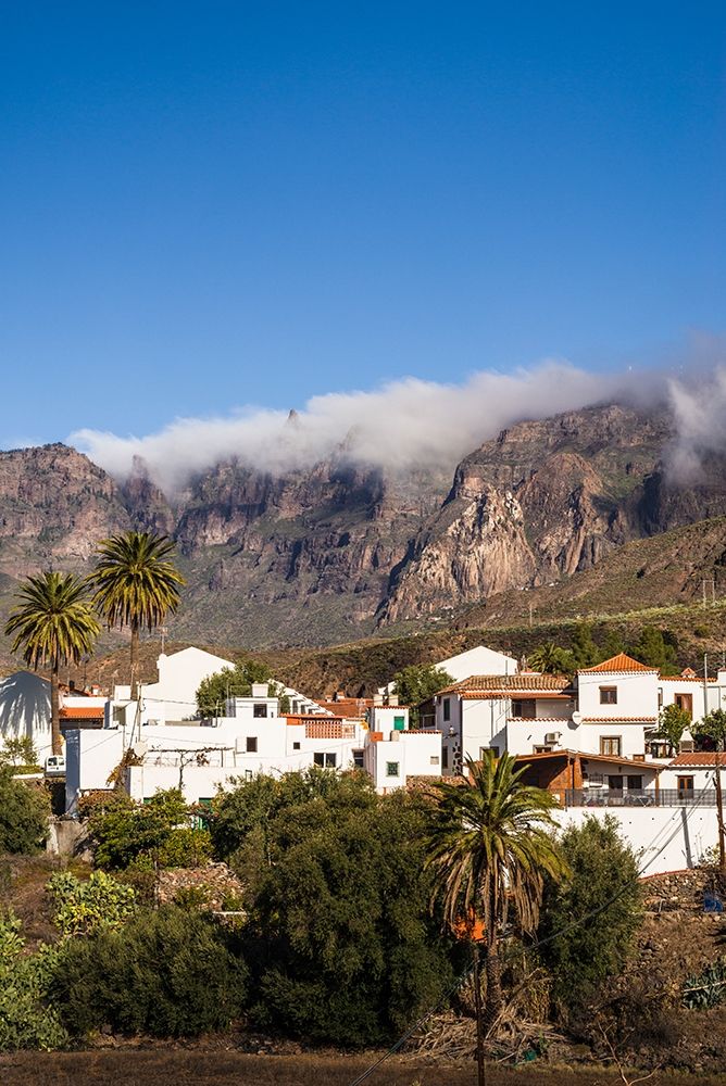 Spain-Canary Islands-Gran Canaria Island-Santa Lucia de Tirajana-town view art print by Walter Bibikow for $57.95 CAD