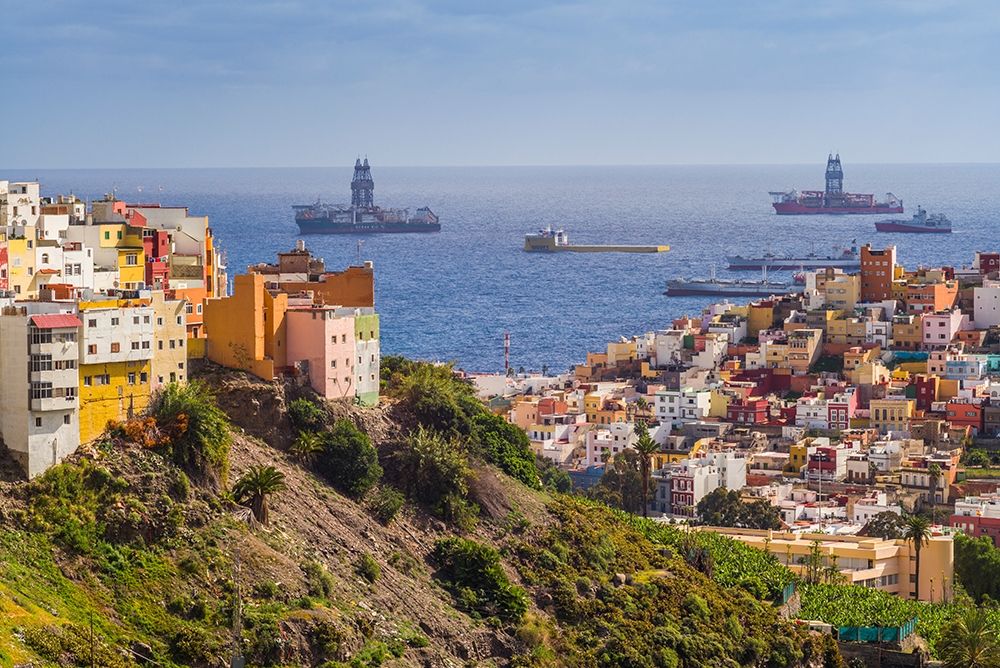 Spain-Canary Islands-Gran Canaria Island-Las Palmas de Gran Canaria art print by Walter Bibikow for $57.95 CAD