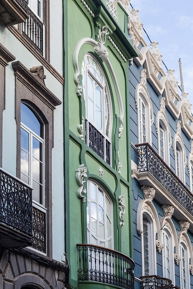 Spain-Canary Islands-Gran Canaria Island-Las Palmas de Gran Canaria-Triana neighborhood art print by Walter Bibikow for $57.95 CAD
