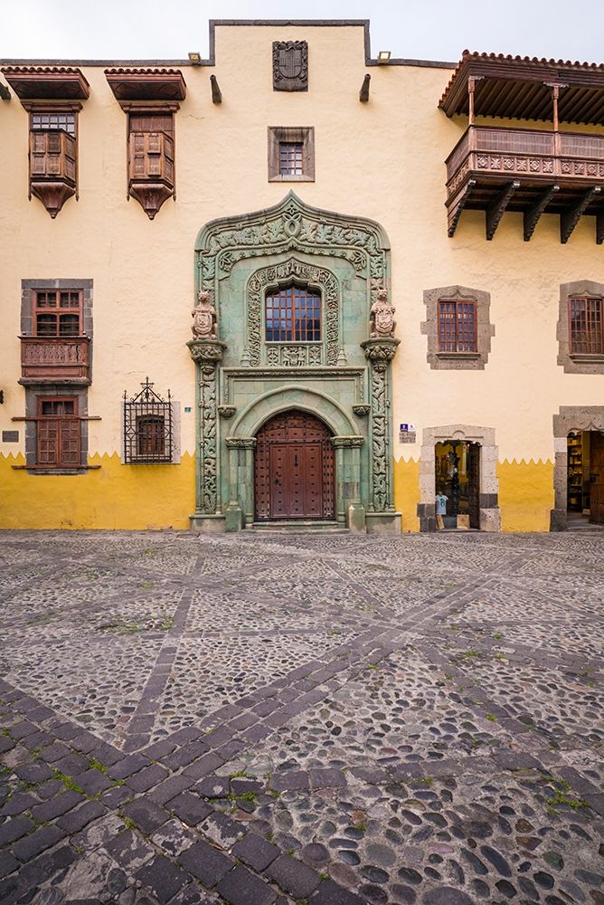 Spain-Canary Islands-Gran Canaria Island-Las Palmas de Gran Canaria-Casa Museo de Colon-exterior art print by Walter Bibikow for $57.95 CAD