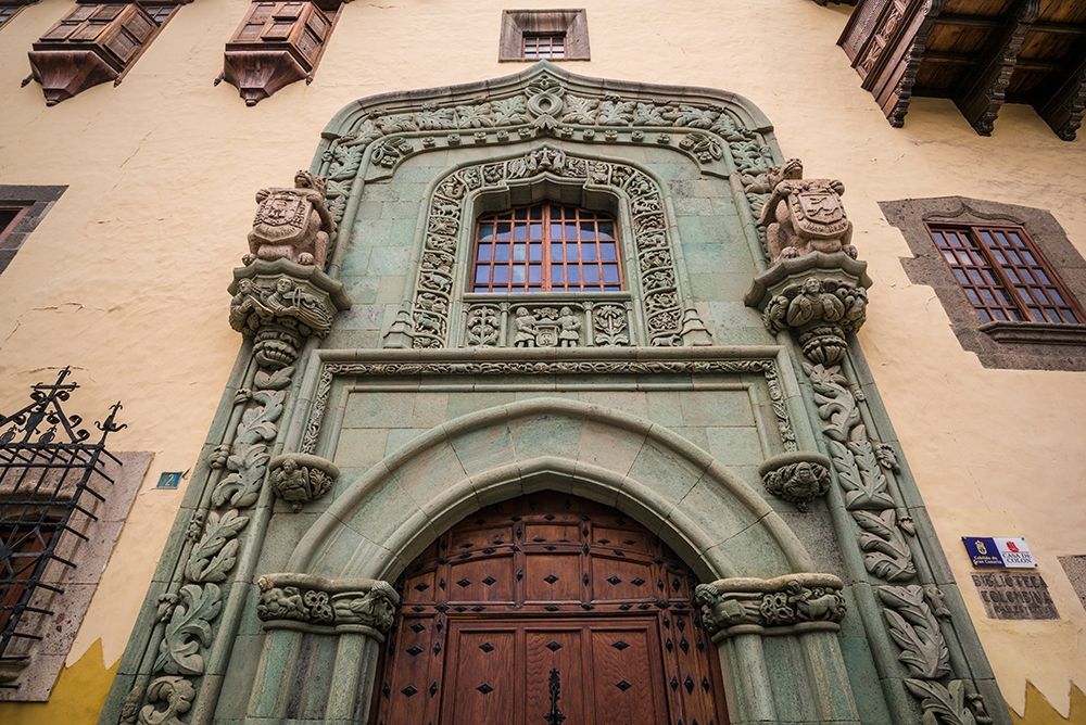 Spain-Canary Islands-Gran Canaria Island-Las Palmas de Gran Canaria-Casa Museo de Colon-exterior art print by Walter Bibikow for $57.95 CAD