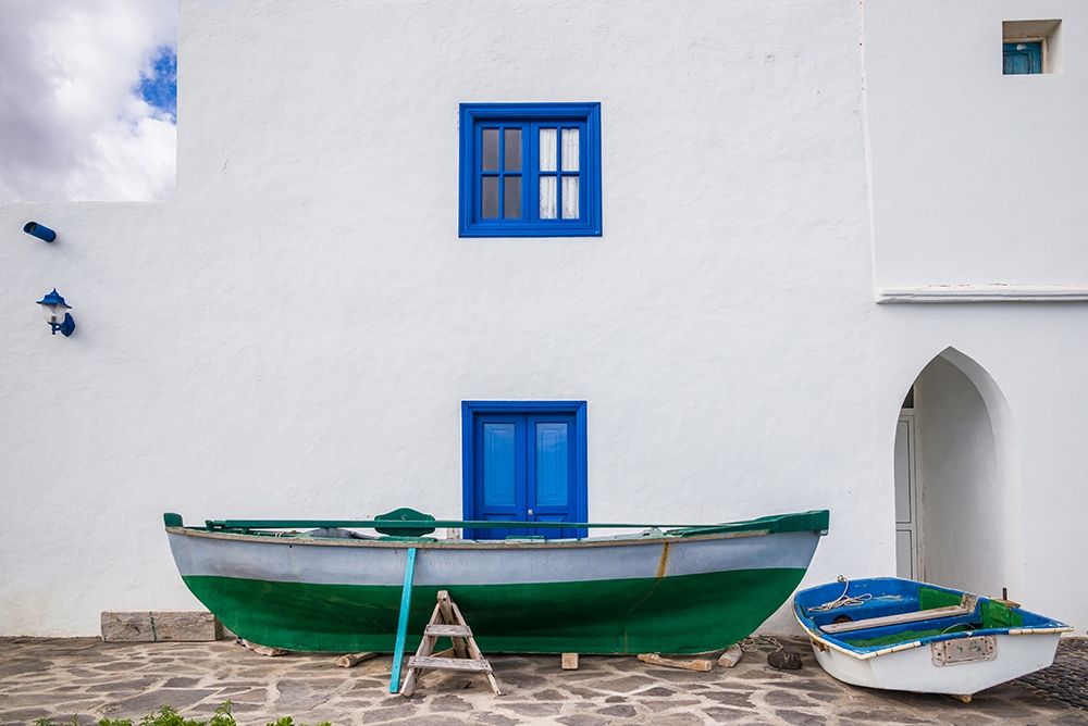 Spain-Canary Islands-Fuerteventura Island-Pozo Negro-fishing boats art print by Walter Bibikow for $57.95 CAD