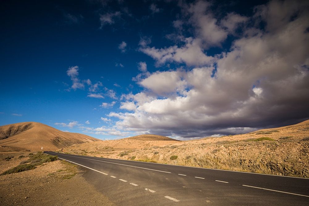 Canary Islands-Fuerteventura Island-Pajara-desert landscape along the FV-605 highway art print by Walter Bibikow for $57.95 CAD