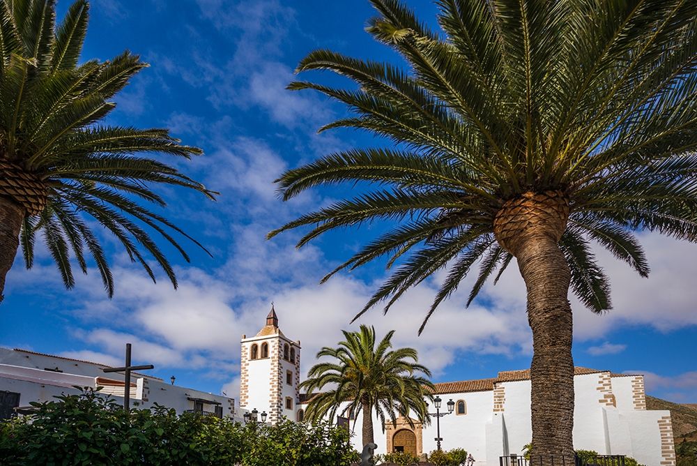 Canary Islands-Fuerteventura Island-Betancuria-Iglesia de Santa Maria church-exterior art print by Walter Bibikow for $57.95 CAD