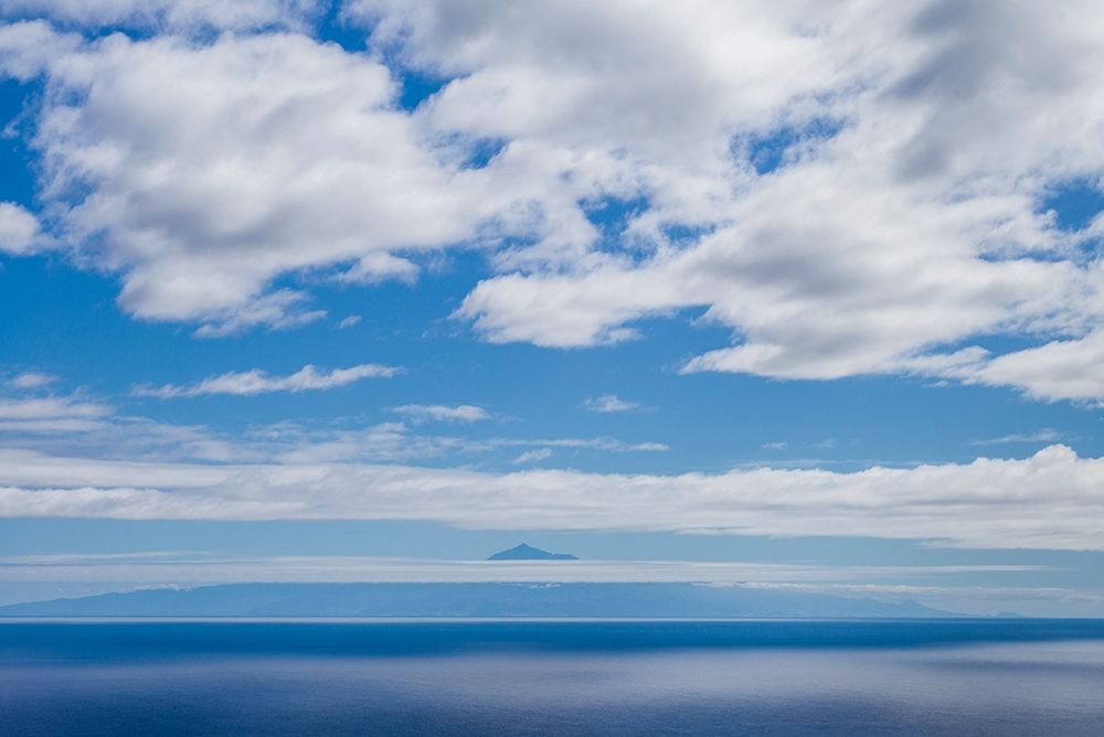 Canary Islands-La Palma Island-Villa de Mazo-view towards El Teide Mountain on Tenerife Island art print by Walter Bibikow for $57.95 CAD