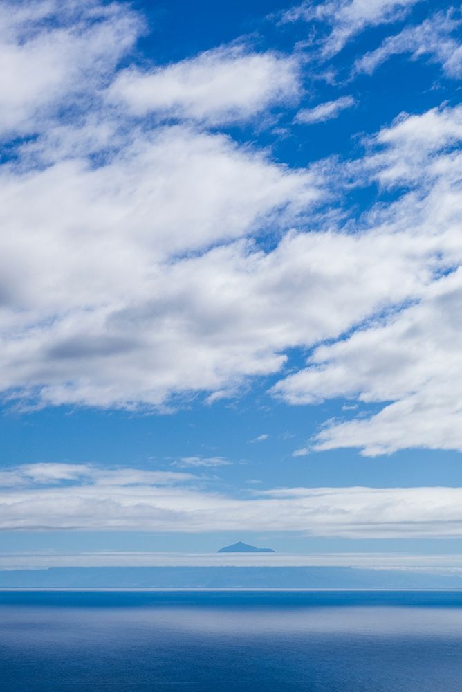 Canary Islands-La Palma Island-Villa de Mazo-view towards El Teide Mountain on Tenerife Island art print by Walter Bibikow for $57.95 CAD