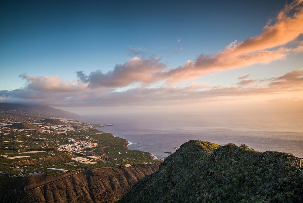 Canary Islands-La Palma Island-La Laguna-elevated city view from Mirador El Time art print by Walter Bibikow for $57.95 CAD