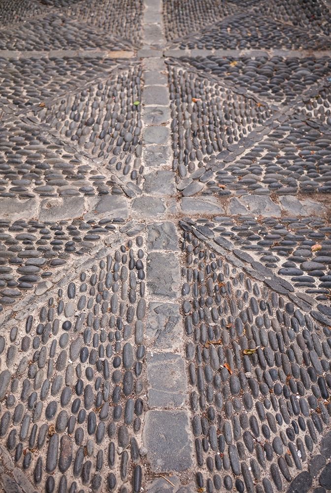 Canary Islands-La Palma Island-Santa Cruz de la Palma-street stonework detail art print by Walter Bibikow for $57.95 CAD