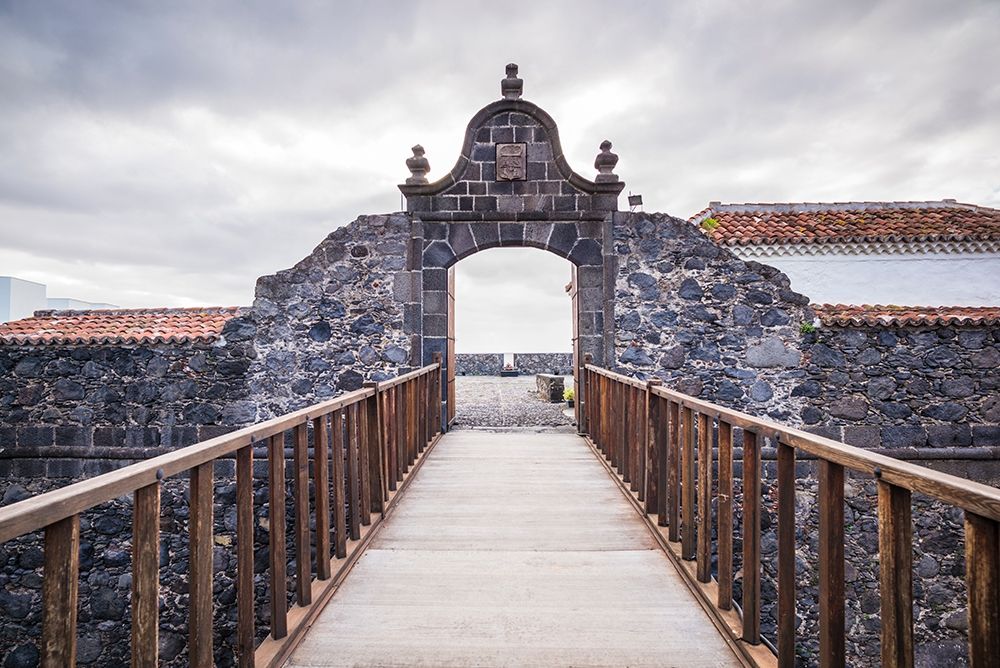 Canary Islands-La Palma Island-Santa Cruz de la Palma-Castillo de Santa Catalina Fortress art print by Walter Bibikow for $57.95 CAD