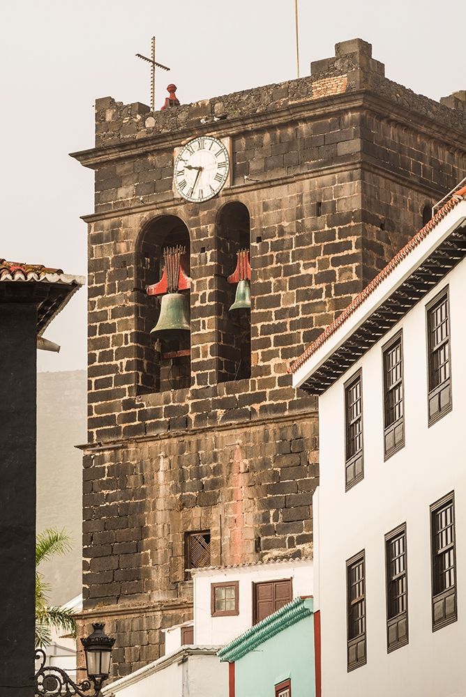 Canary Islands-La Palma Island-Santa Cruz de la Palma-Plaza Espana-Iglesia del Salvador church art print by Walter Bibikow for $57.95 CAD
