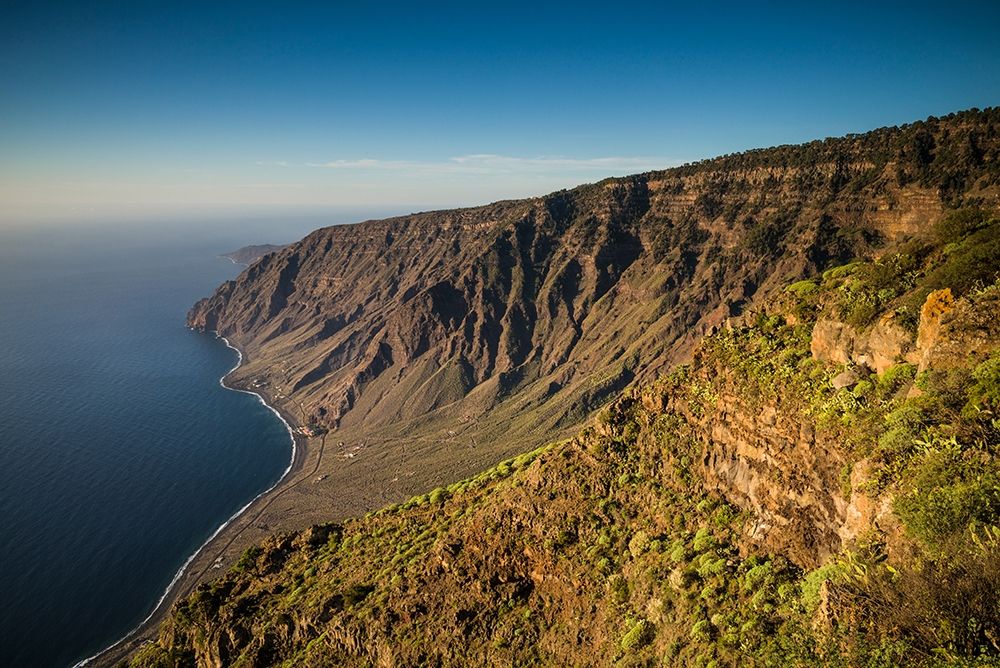 Canary Islands-El Hierro Island-Mirador de Isora-elevated view of the east coast art print by Walter Bibikow for $57.95 CAD
