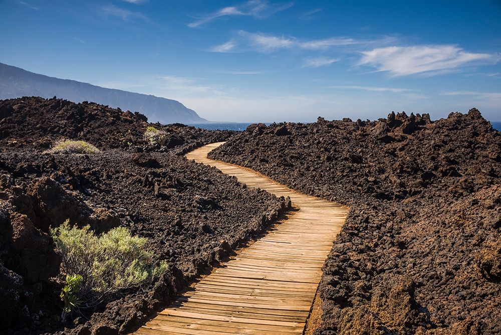 Canary Islands-El Hierro Island-Las Puntas-La Maceta-coastal walkway art print by Walter Bibikow for $57.95 CAD