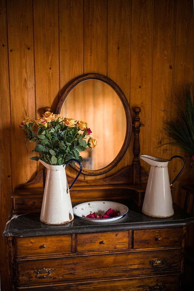 Canary Islands-Tenerife Island-La Orotava-dresser still life art print by Walter Bibikow for $57.95 CAD