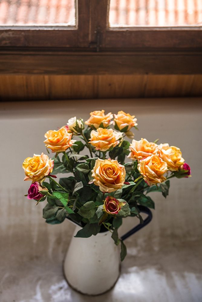 Canary Islands-Tenerife Island-La Orotava-bouquet of roses art print by Walter Bibikow for $57.95 CAD