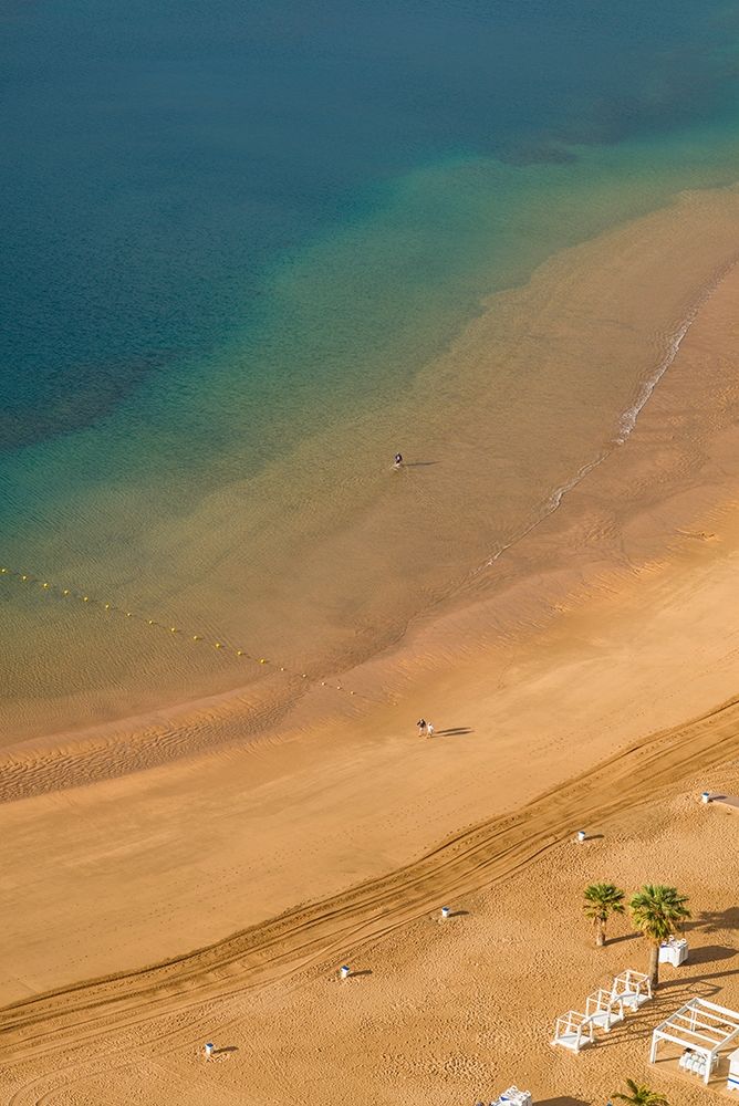 Canary Islands-Tenerife Island-San Andres-elevated view of San Andres Beach art print by Walter Bibikow for $57.95 CAD
