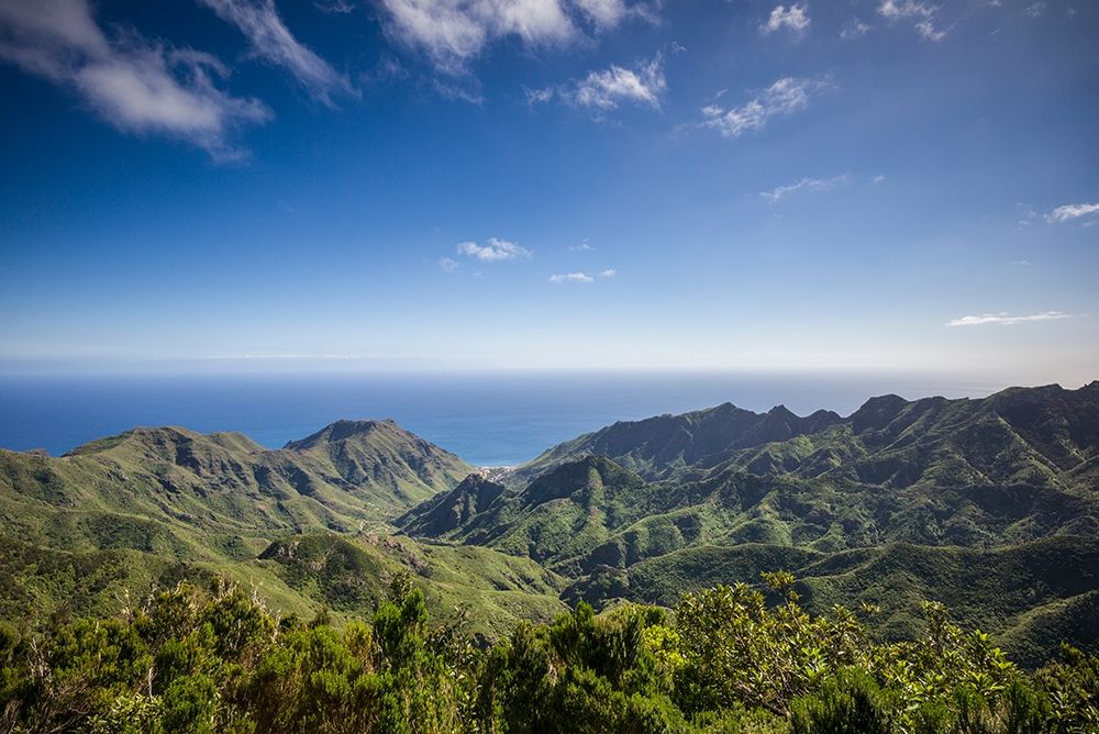 Canary Islands-Tenerife Island-northeast-La Cumbrilla-view of the Anaga Mountains art print by Walter Bibikow for $57.95 CAD