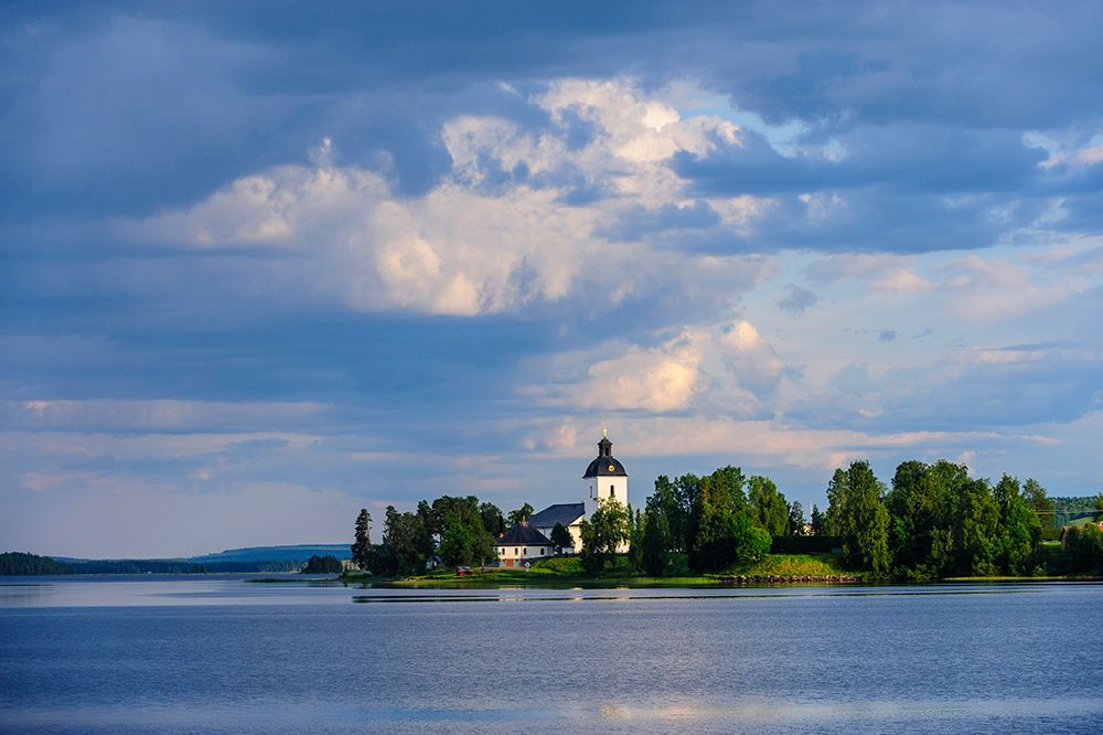 Sweden-Jamtland-Hammerdal. Hammerdal Church built in 1782. art print by Fredrik Norrsell for $57.95 CAD