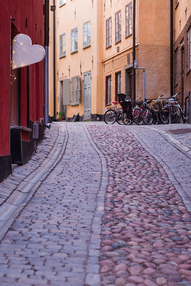 Sweden-Stockholm-Gamla Stan-Old Town-Royal Palace-old town street art print by Walter Bibikow for $57.95 CAD