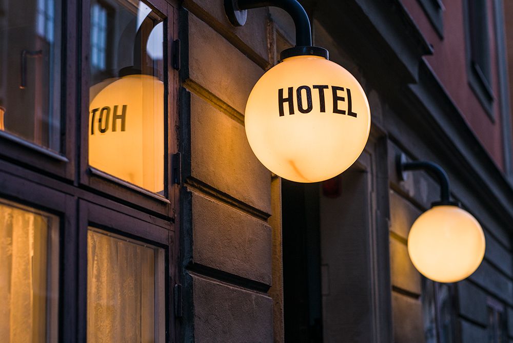 Sweden-Stockholm-Gamla Stan-Old Town-hotel sign art print by Walter Bibikow for $57.95 CAD