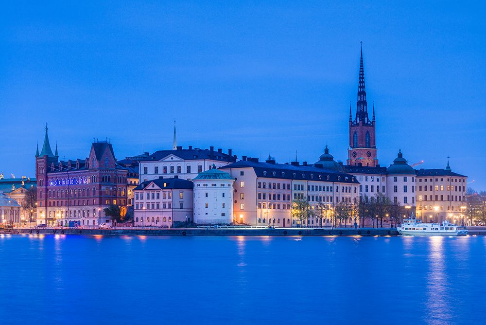 Sweden-Stockholm at dusk art print by Walter Bibikow for $57.95 CAD