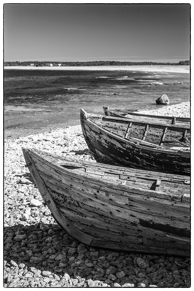 Sweden-Faro Island-Kursviken-coastal farmers fishing boats art print by Walter Bibikow for $57.95 CAD