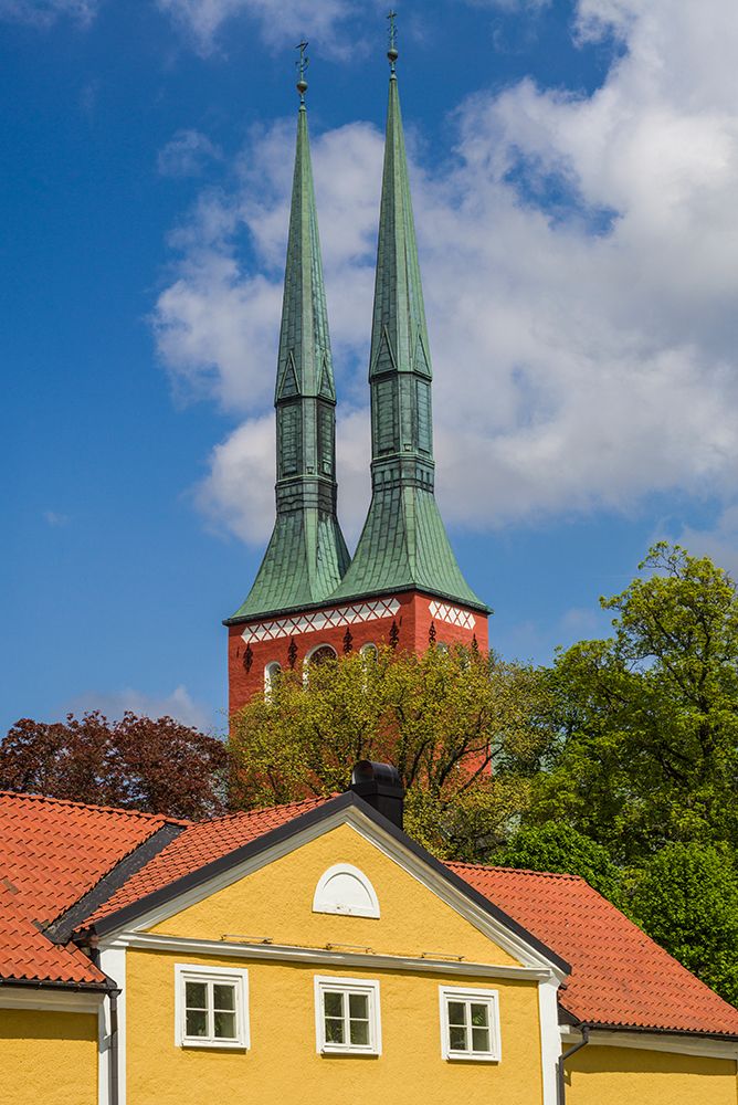 Sweden-Vaxjo-Vaxjo church-exterior art print by Walter Bibikow for $57.95 CAD