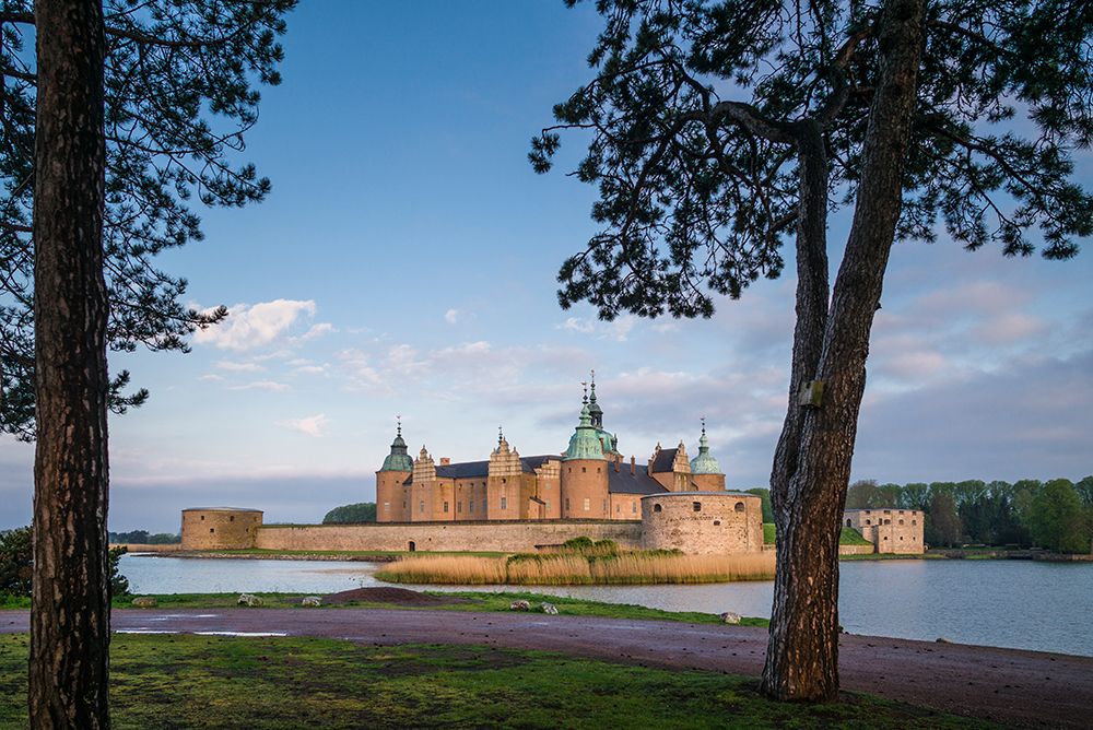 Sweden-Kalmar-Kalmar Slott castle-dawn art print by Walter Bibikow for $57.95 CAD
