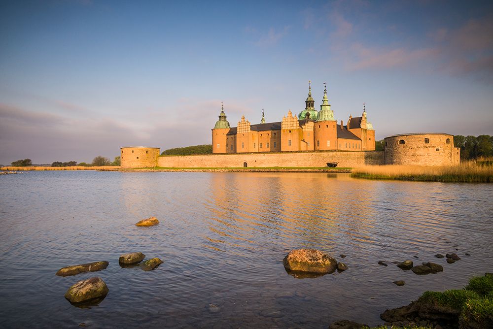 Sweden-Kalmar-Kalmar Slott castle-dawn art print by Walter Bibikow for $57.95 CAD