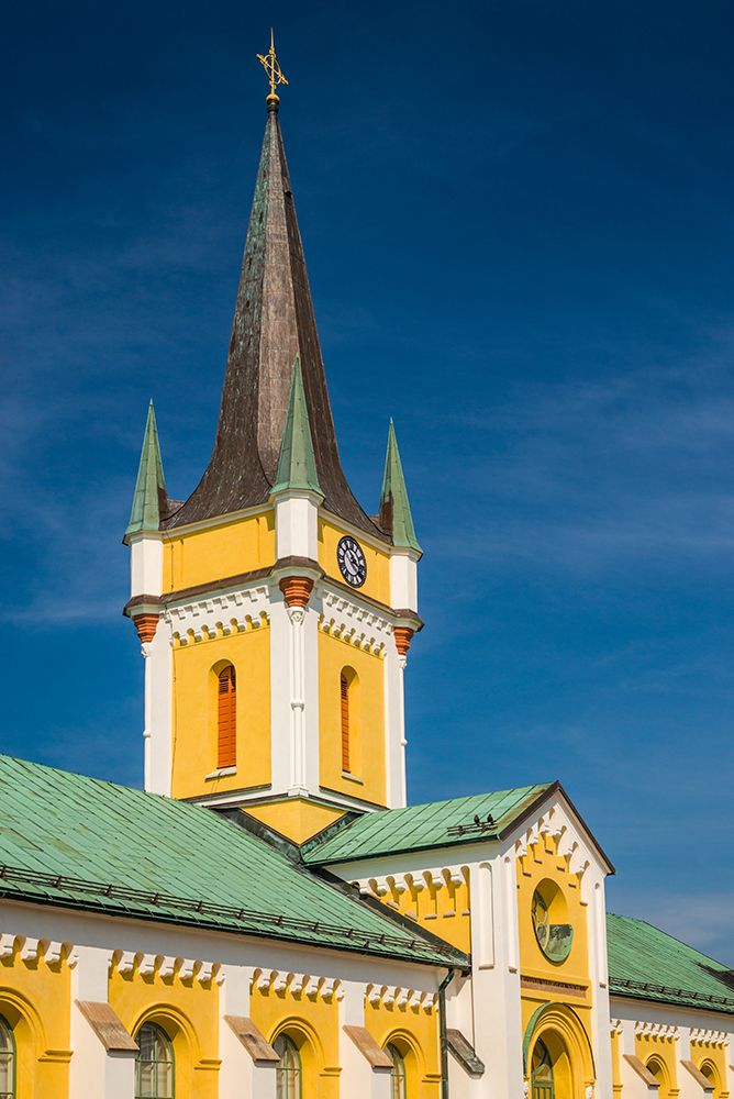Sweden-Oland Island-Borgholm-town church art print by Walter Bibikow for $57.95 CAD