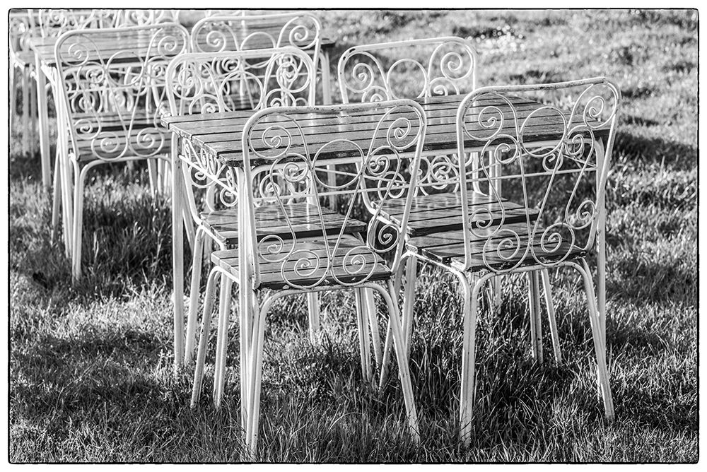 Southern Sweden-Ystad-cafe tables art print by Walter Bibikow for $57.95 CAD