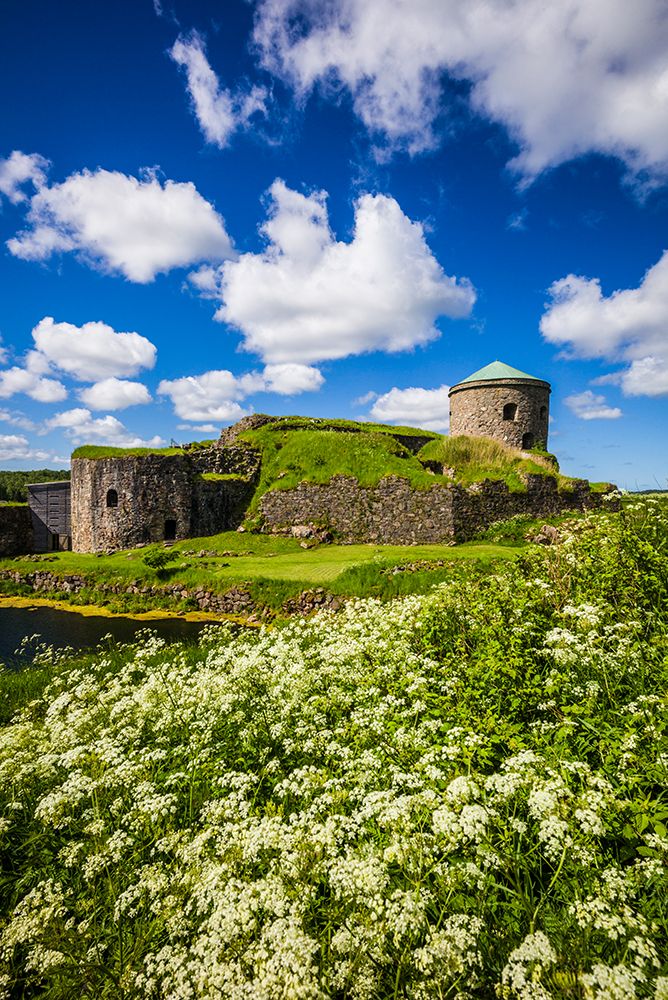 Sweden-Bohuslan-Kungalv-14th century medieval fortress-Bohus Fastning art print by Walter Bibikow for $57.95 CAD