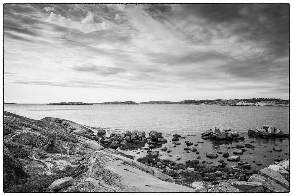 Sweden-Bohuslan-Salto Island-rocky cove seascape art print by Walter Bibikow for $57.95 CAD