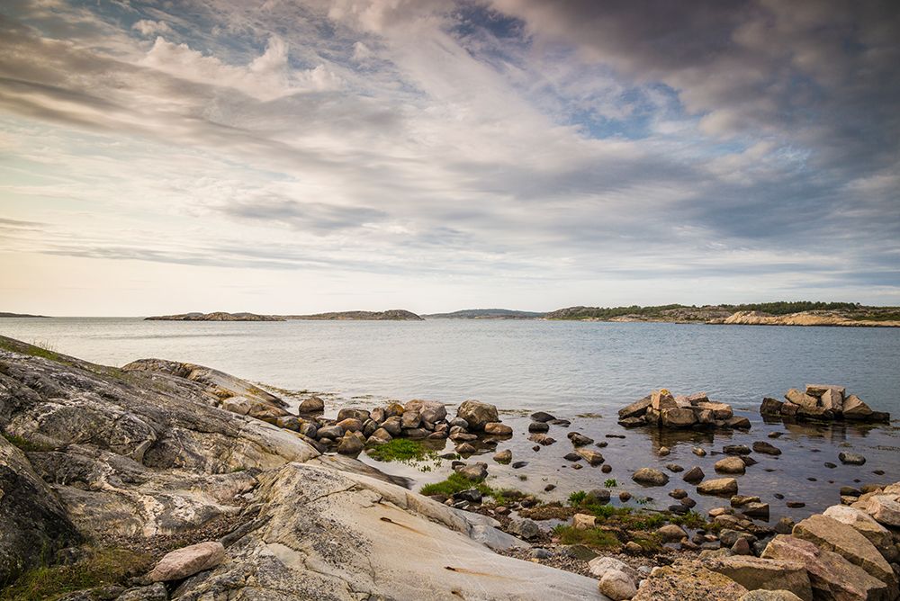 Sweden-Bohuslan-Salto Island-rocky cove seascape art print by Walter Bibikow for $57.95 CAD